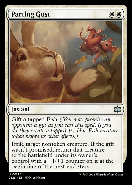 Parting Gust, Magic card BLB 24 — Bloomburrow set