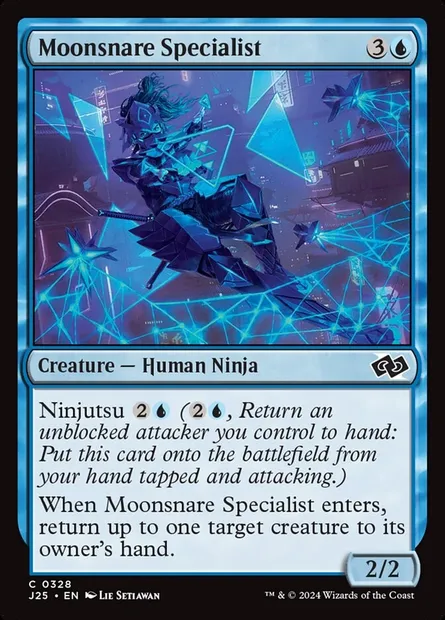 Moonsnare Specialist, Magic card J25 328 — Foundations Jumpstart set