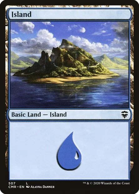 Island, Magic card CMR 507 — Commander Legends set