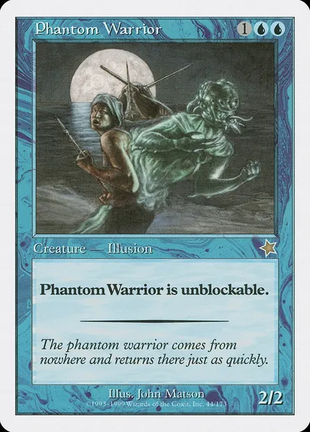 Phantom Warrior, Magic card S99 44 — Starter 1999 set