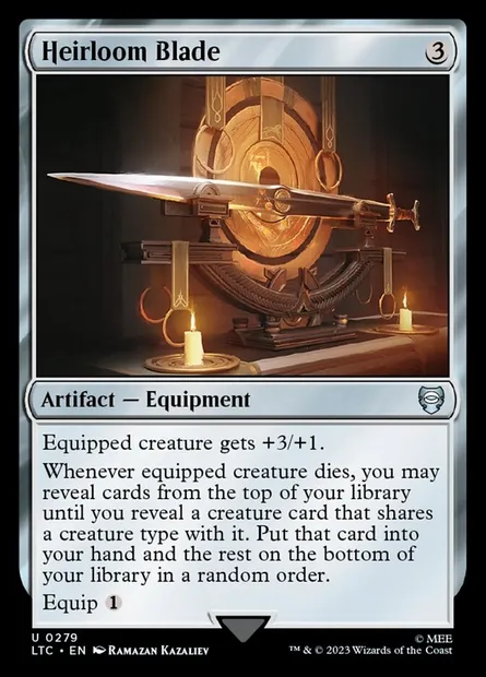 Heirloom Blade, Magic card LTC 279 — Tales of Middle-earth Commander set