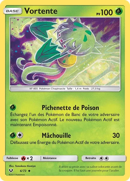 Vortente, carte Pokémon SLG 6 — extension Légendes Brillantes