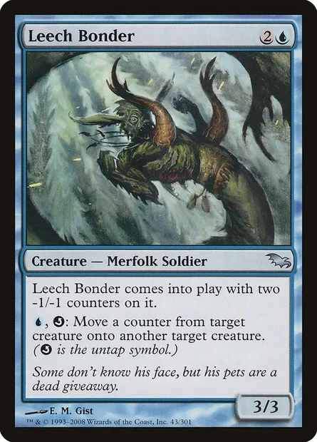 Leech Bonder, Magic card SHM 43 — Shadowmoor set