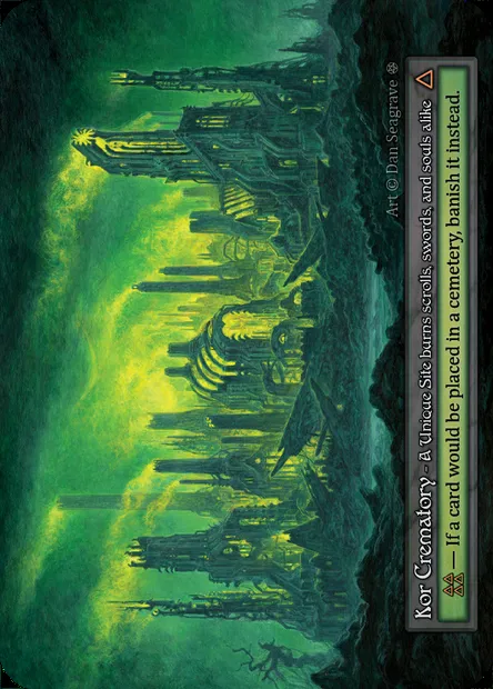 Kor Crematory, carte Sorcery GOT 399 — extension Gothic