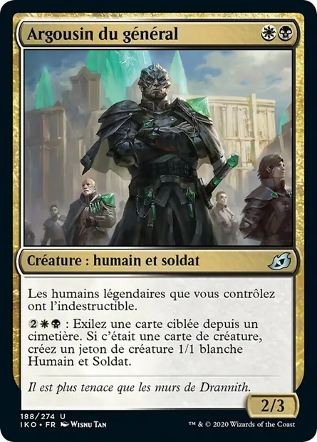Argousin du général, carte Magic IKO 188 — extension Ikoria: Lair of Behemoths