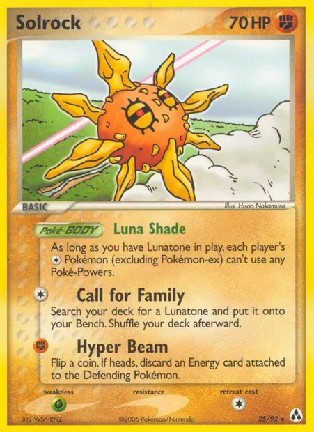 Solrock, Pokémon card LM 25 — Legend Maker set