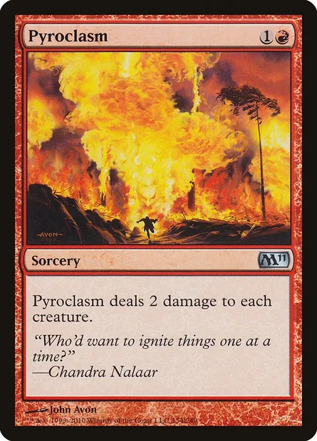 Pyroclasm, Magic card M11 154 — Magic 2011 set