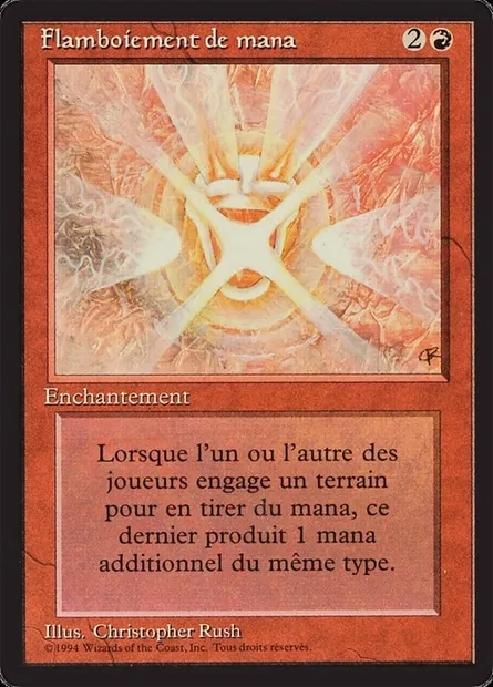 Mana Flare, Magic card FBB 164 — Foreign Black Border set