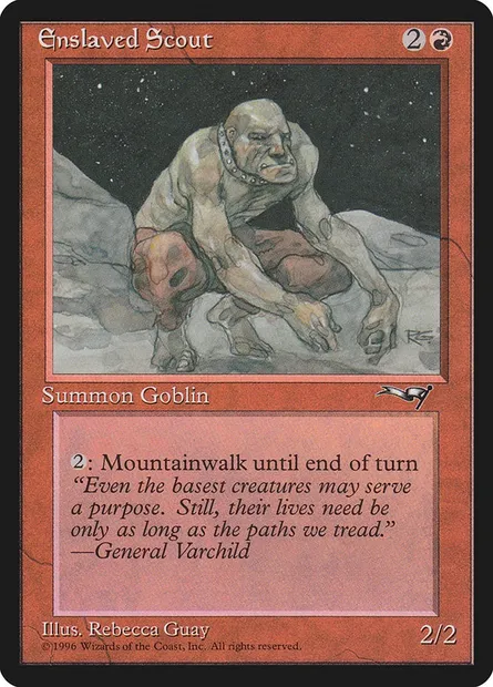 Enslaved Scout, Magic card ALL 71b — Alliances set