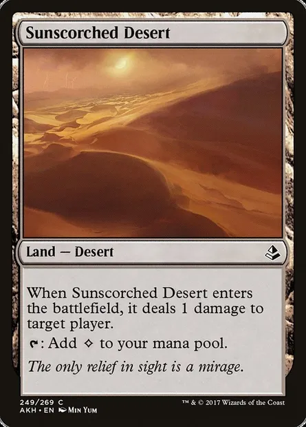 Sunscorched Desert, Magic card AKH 249 — Amonkhet set