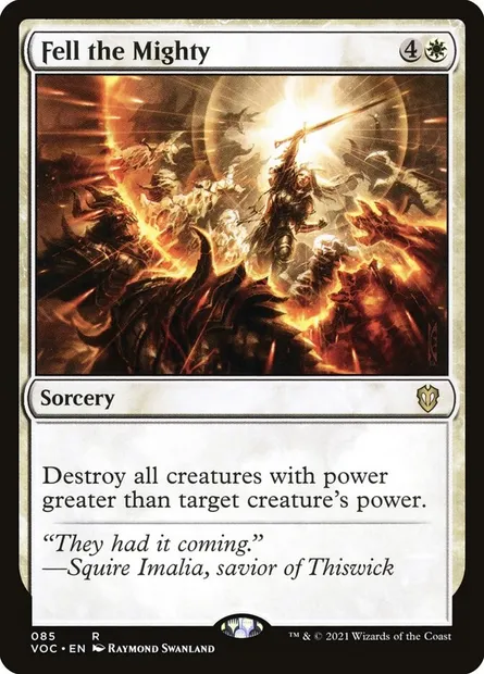 Fell the Mighty, Magic card VOC 85 — Crimson Vow Commander set