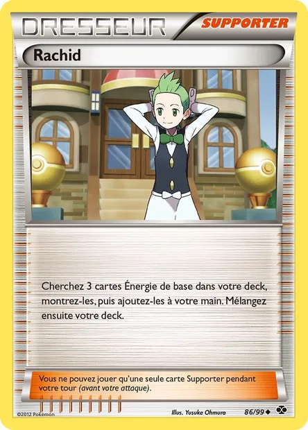 Rachid, carte Pokémon NXD 86 — extension Destinées Futures