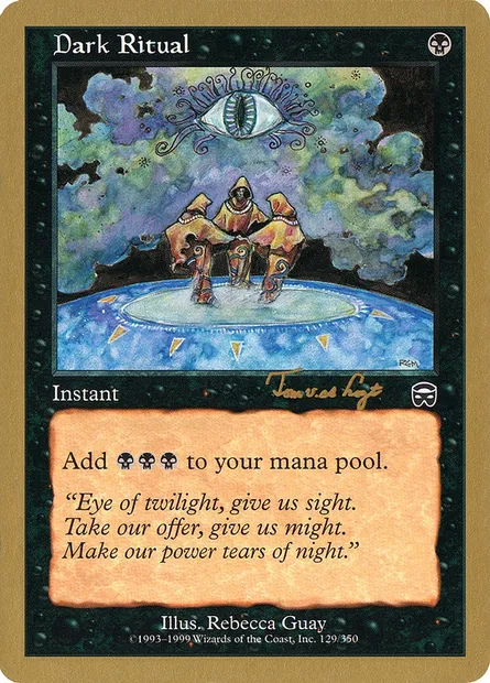 Dark Ritual, Magic card WC01 tvdl129 — World Championship Decks 2001 set
