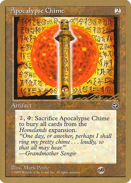 Apocalypse Chime, Magic card PTC ll101sb — Pro Tour Collector Set set