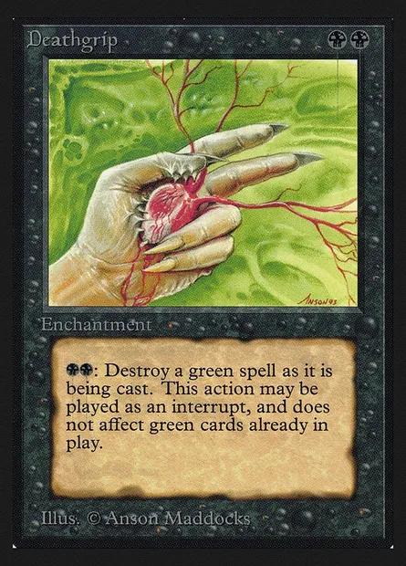 Deathgrip, Magic card CEI 101 — Intl. Collectors' Edition set