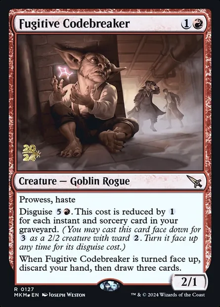 Fugitive Codebreaker, Magic card PMKM 127s — Murders at Karlov Manor Promos set
