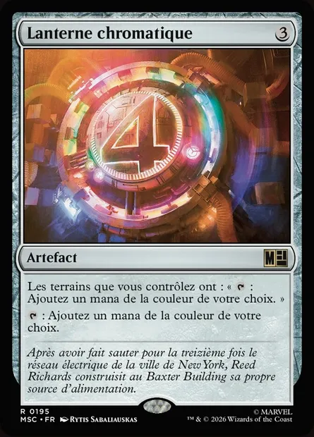 Lanterne chromatique, carte Magic MSC 195 — extension Marvel Super Heroes Commander