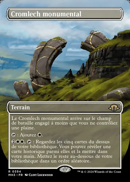 Cromlech monumental, carte Magic MH3 354 — extension Modern Horizons 3