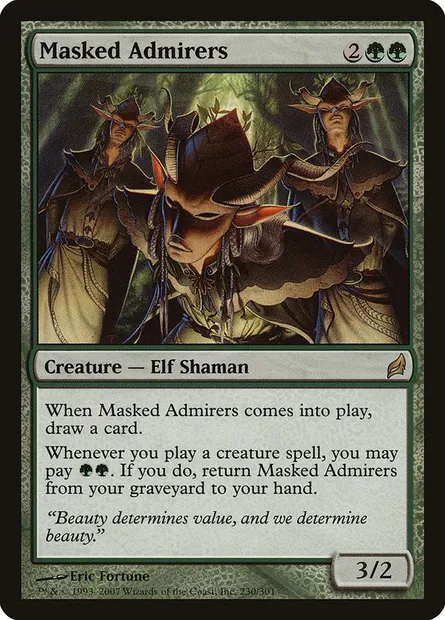 Masked Admirers, Magic card LRW 230 — Lorwyn set