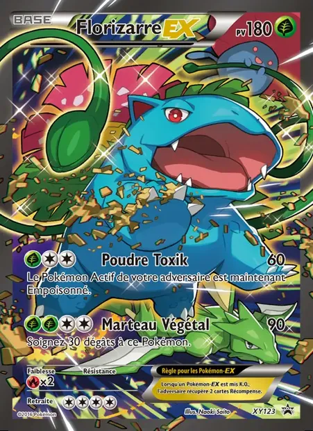 Florizarre EX, carte Pokémon XY 123 — extension Promo XY