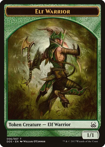 Elf Warrior, Magic card TDDS 6 — Duel Decks: Mind vs. Might Tokens set