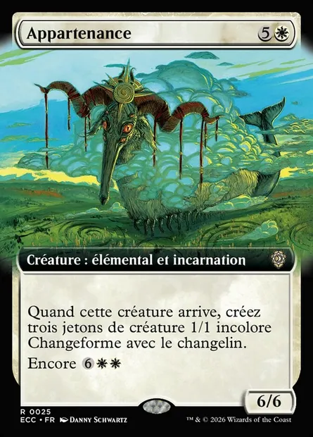Appartenance, carte Magic ECC 25 — extension Lorwyn Eclipsed Commander