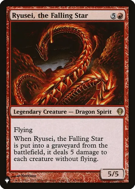 Ryusei, the Falling Star, Magic card PLST ARC-45 — The List set