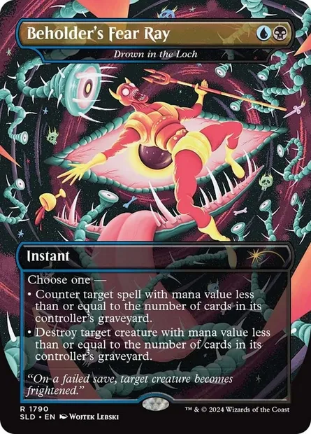 Noyade dans le loch, carte Magic SLD 1790 — extension Secret Lair Drop