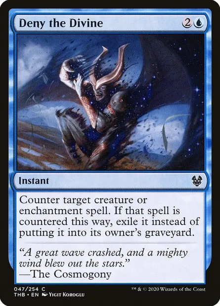 Deny the Divine, Magic card THB 47 — Theros Beyond Death set