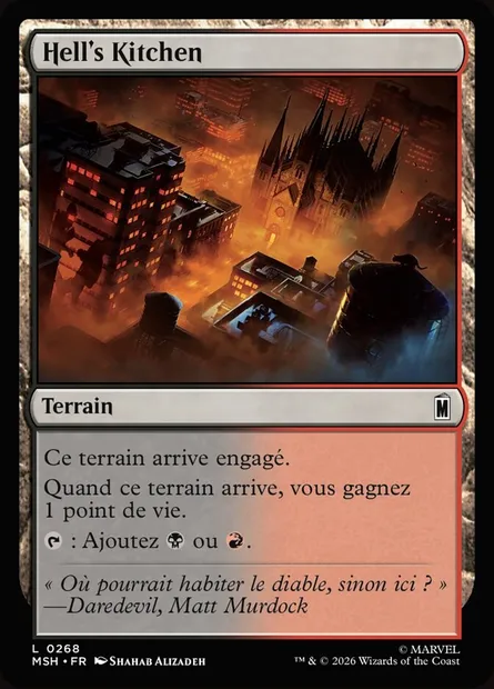 Hell's Kitchen, carte Magic MSH 268 — extension Marvel Super Heroes