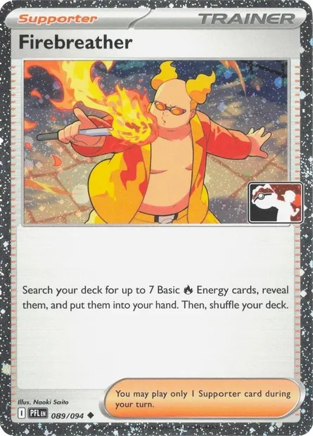 Firebreather, Pokémon card PPS 089-4 — Play! Pokémon Prize Pack Series set