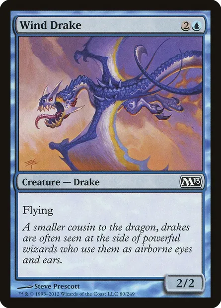 Wind Drake, Magic card M13 80 — Magic 2013 set