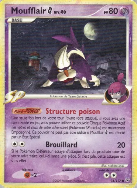 Moufflair G, carte Pokémon PL 94 — extension Platine