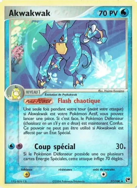 Akwakwak, carte Pokémon SS 17 — extension EX Tempête de sable
