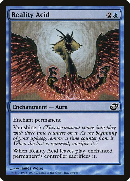 Acide de réalité, carte Magic PLC 45 — extension Chaos planaire
