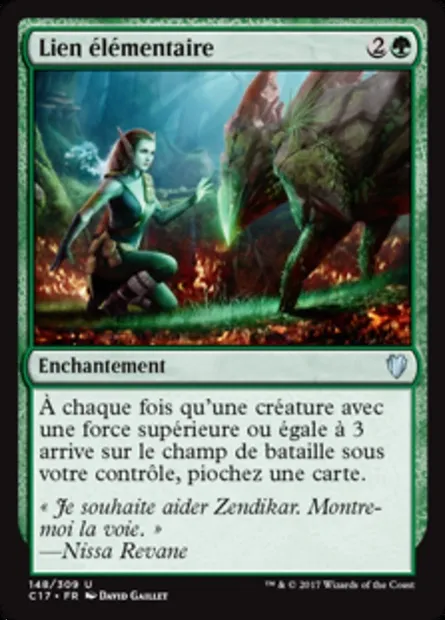 Lien élémentaire, carte Magic C17 148 — extension Commander 2017