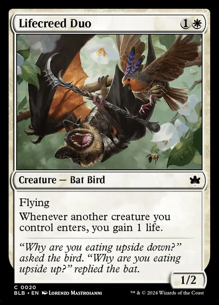 Lifecreed Duo, Magic card BLB 20 — Bloomburrow set