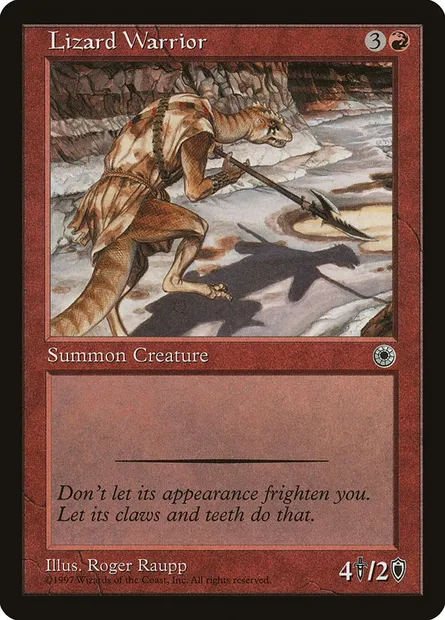 Lizard Warrior, Magic card POR 139 — Portal set