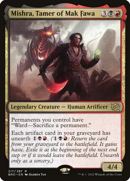Mishra, Tamer of Mak Fawa, Magic card BRO 217 — The Brothers' War set