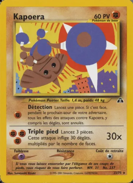Kapoera, carte Pokémon ND 22 — extension Neo Discovery