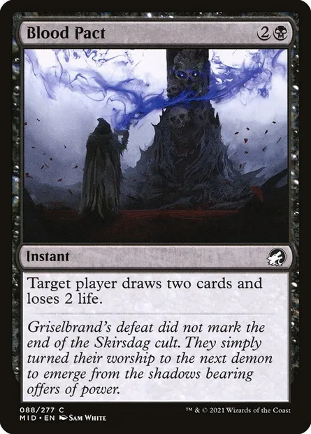 Blood Pact, Magic card MID 88 — Innistrad: Midnight Hunt set