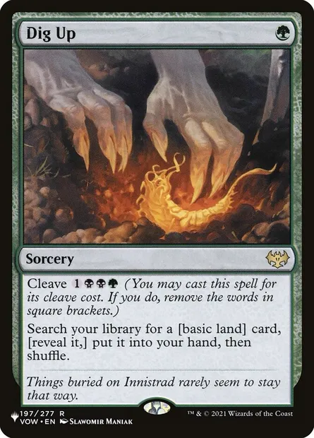 Déterrer, carte Magic PLST VOW-197 — extension The List