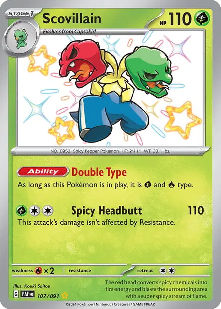 Scovillain, Pokémon card PAF 107 — Paldean Fates set