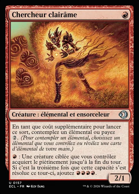 Chercheur clairâme, carte Magic ECL 157 — extension Lorwyn Eclipsed