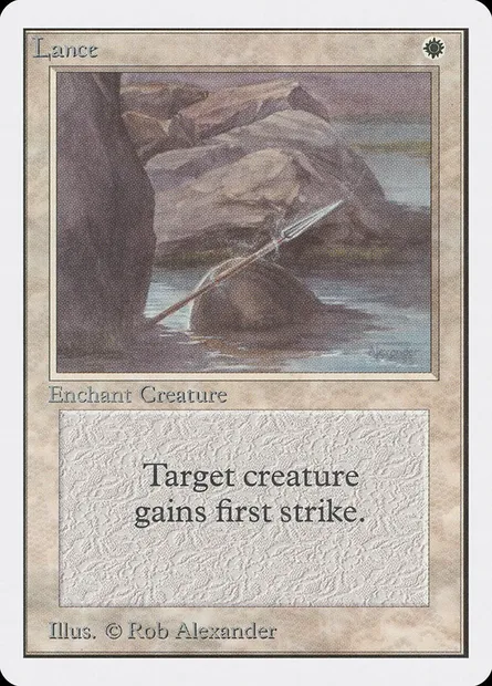 Lance, carte Magic 2ED 28 — extension Unlimited Edition