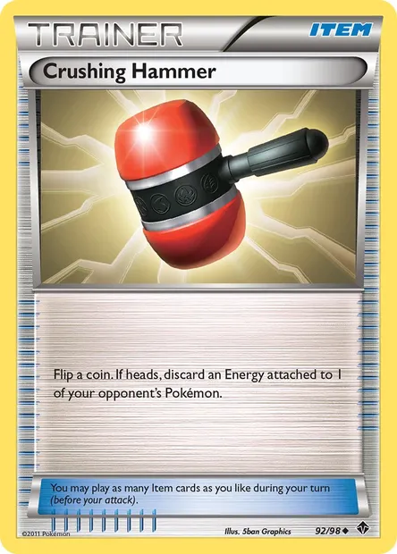 Crushing Hammer, Pokémon card EPO 92 — Emerging Powers set