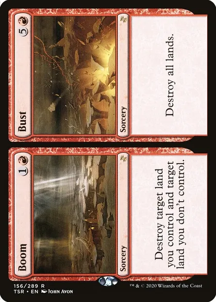 Boom // Bust, Magic card TSR 156 — Time Spiral Remastered set