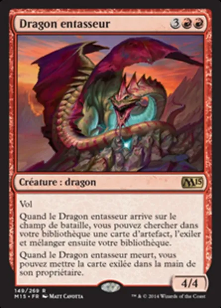 Dragon entasseur, carte Magic M15 149 — extension Magic 2015