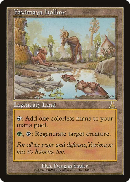 Yavimaya Hollow, Magic card UDS 143 — Urza's Destiny set