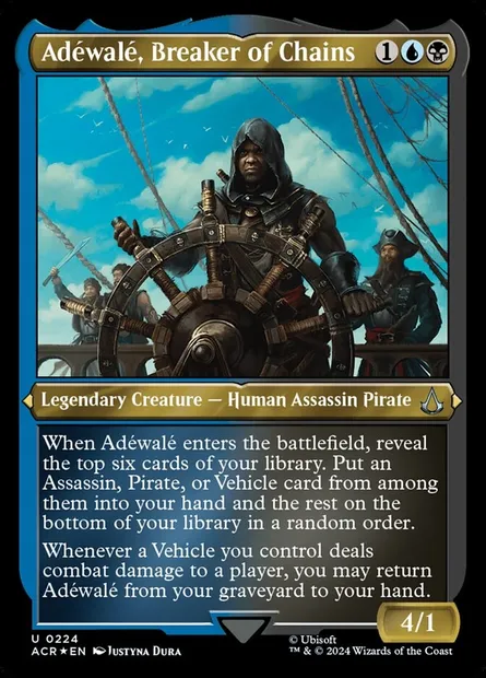Adéwalé, Breaker of Chains, Magic card ACR 224 — Assassin's Creed set